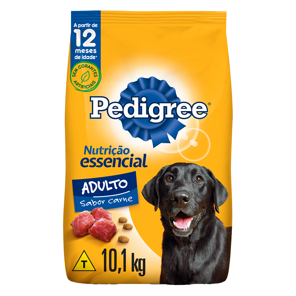 PEDIGREE® Nutrição Essencial ração seca adulto sabor carne