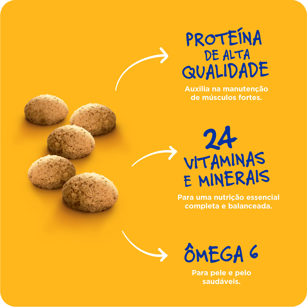 PEDIGREE® Nutrição Essencial ração seca adulto sabor carne