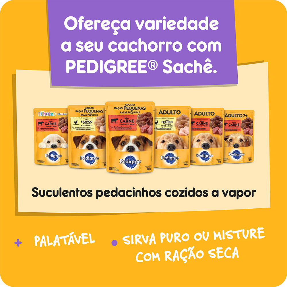 PEDIGREE® Linha de sachês para cães de todas as idades