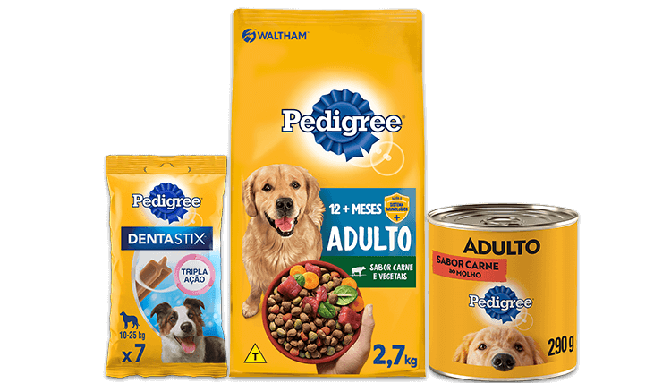 PEDIGREE® Linha de produtos cachorro adulto raça média