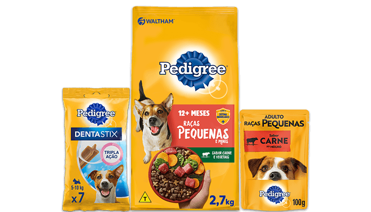 PEDIGREE® Linha de produtos cachorro adulto raças pequenas