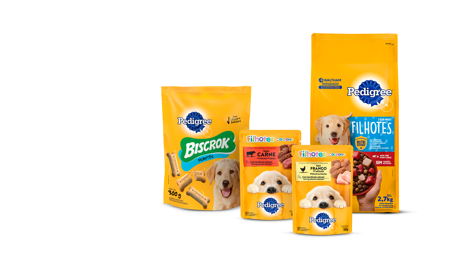 PEDIGREE® Linha de produtos para cachorro filhote