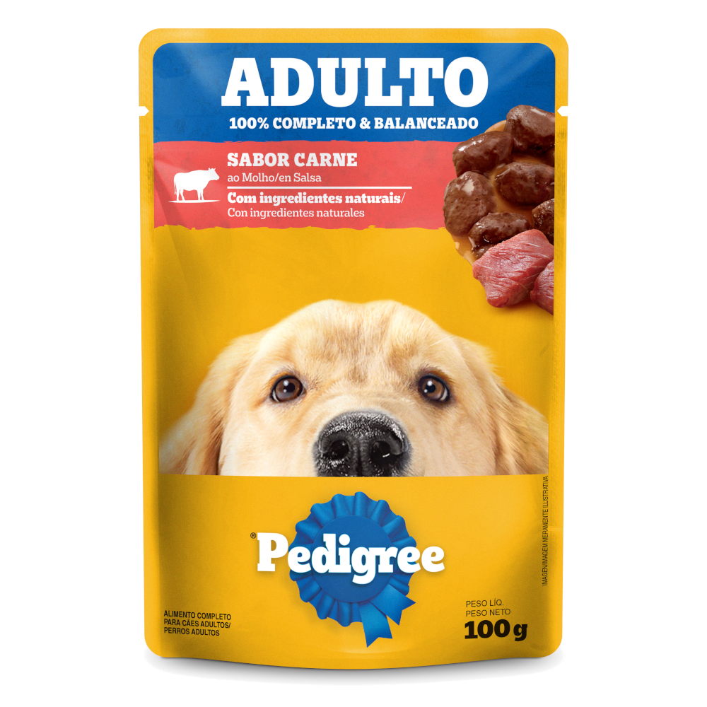 PEDIGREE® Sachê adulto sabor carne ao molho