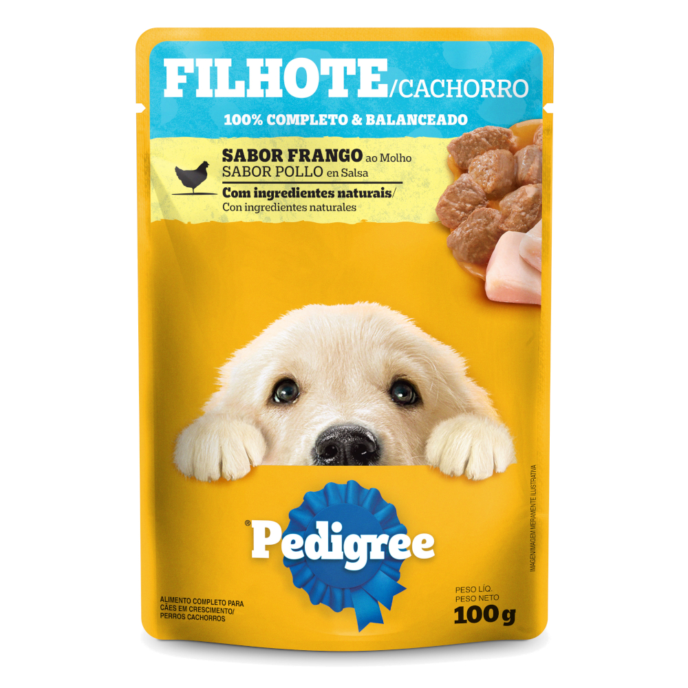 PEDIGREE® Sachê filhote sabor frango ao molho