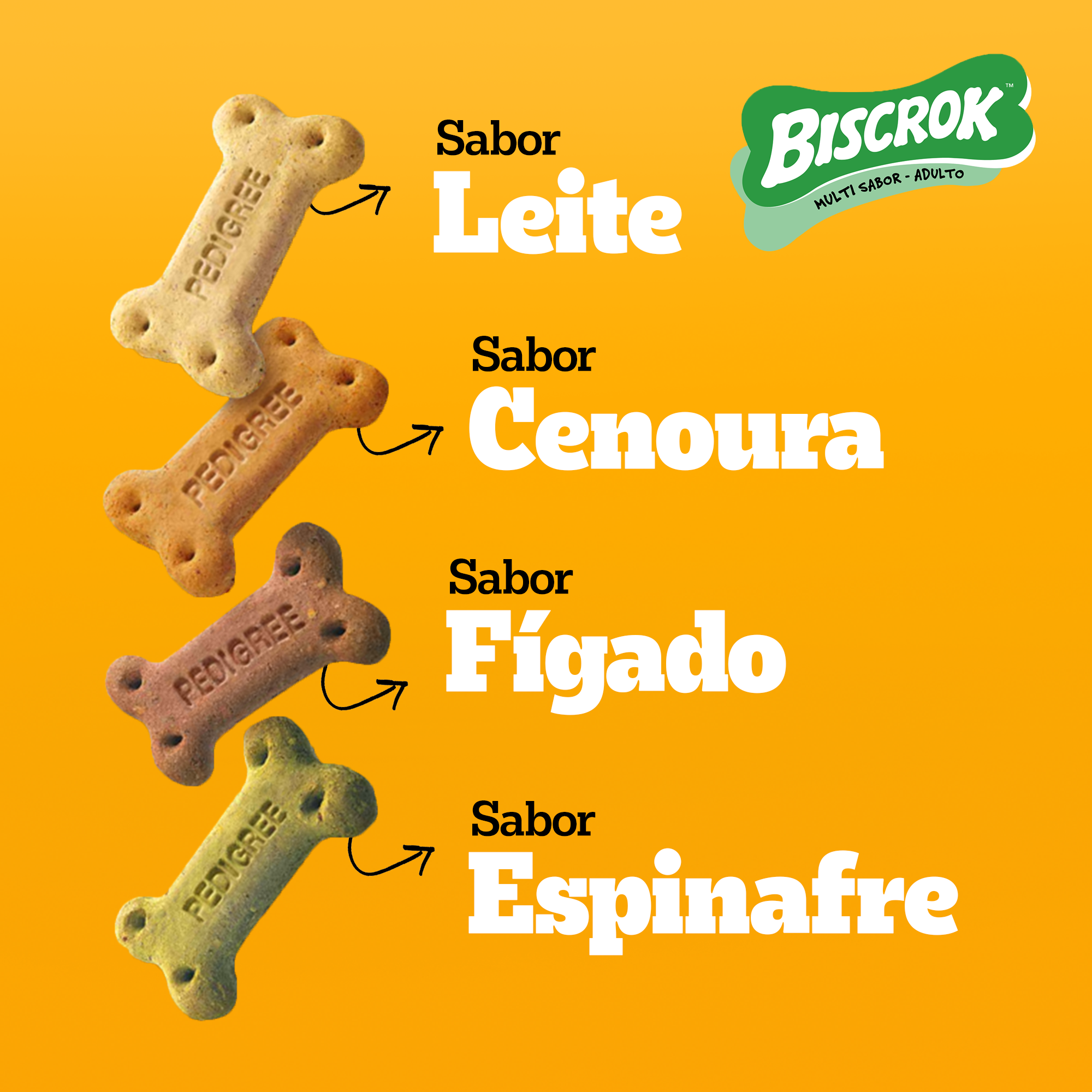 PEDIGREE® Biscrok adulto multi sabor