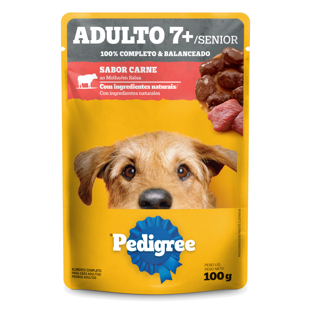 PEDIGREE® Sachê Sênior Sabor Carne Ao Molho