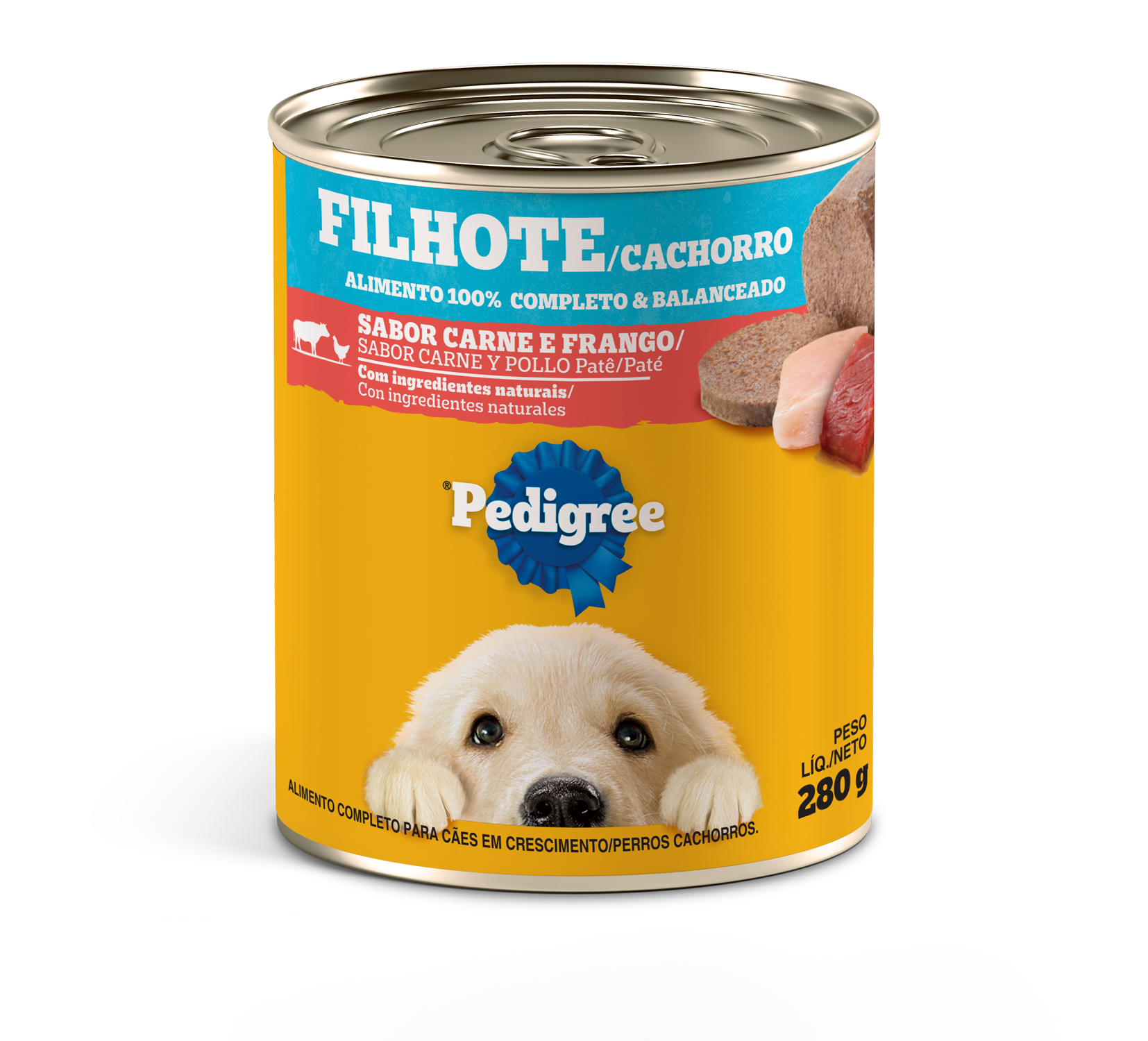 PEDIGREE® Lata Filhote Sabor Carne E Frango Patê