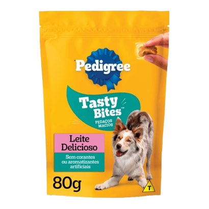 PEDIGREE® Tasty Bites Adulto Sabor Leite Delicioso