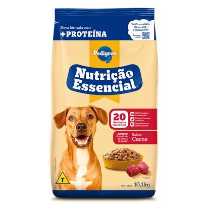PEDIGREE® Nutrição Essencial Ração Seca Adulto Sabor Carne